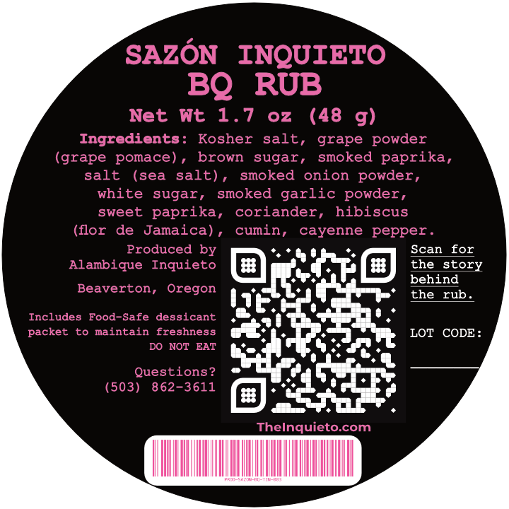 Sazón Inquieto | BQ Rub
