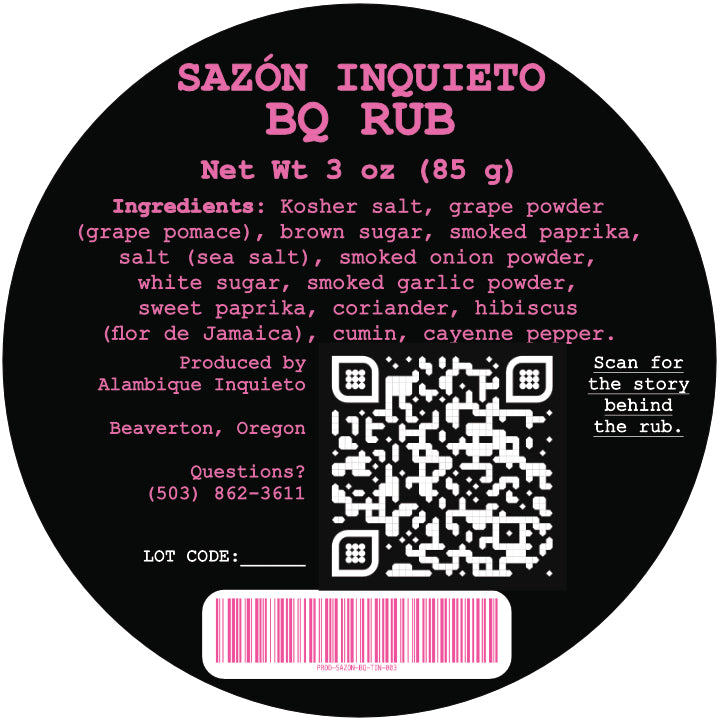 Sazón Inquieto BQ Rub