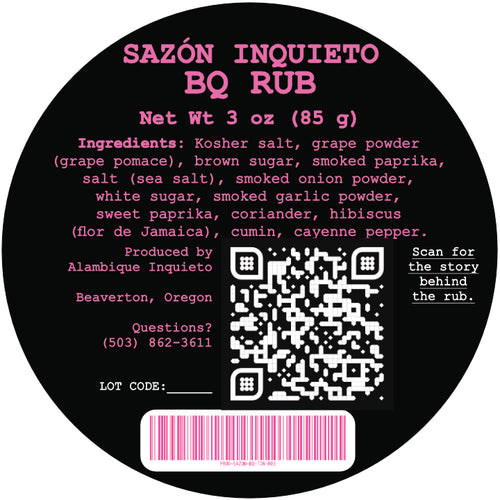 Sazón Inquieto BQ Rub
